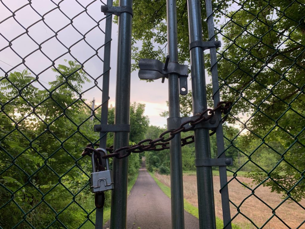 Gate to DiNardo Driveway