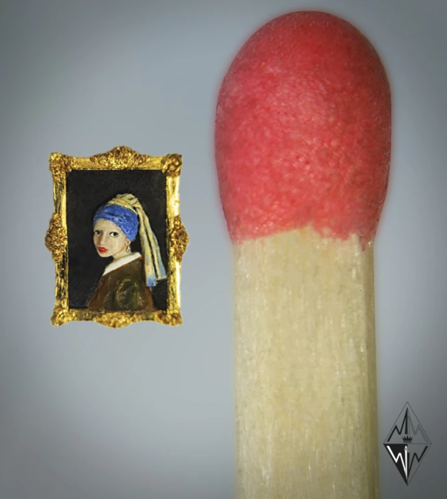 Willard Wigan Girl with a Pearl Earring